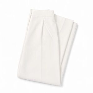 Topshop Straight Leg Peg Trousers Ivory White 2